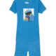 Sesame Street Boys' 2-Piece Snug-fit Organic Cotton Pajama Set, Soft & Cute for Kids, Square Cookie Monster, 2T
