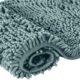JULY HOME Luxury Chenille Bathroom Rugs with Non Slip Bath Mat for Tub Bottom, Kids Bath Rugs for Bathroom with Water Absorbent Mat Piles (24" x 40", Solid, Slate Green)